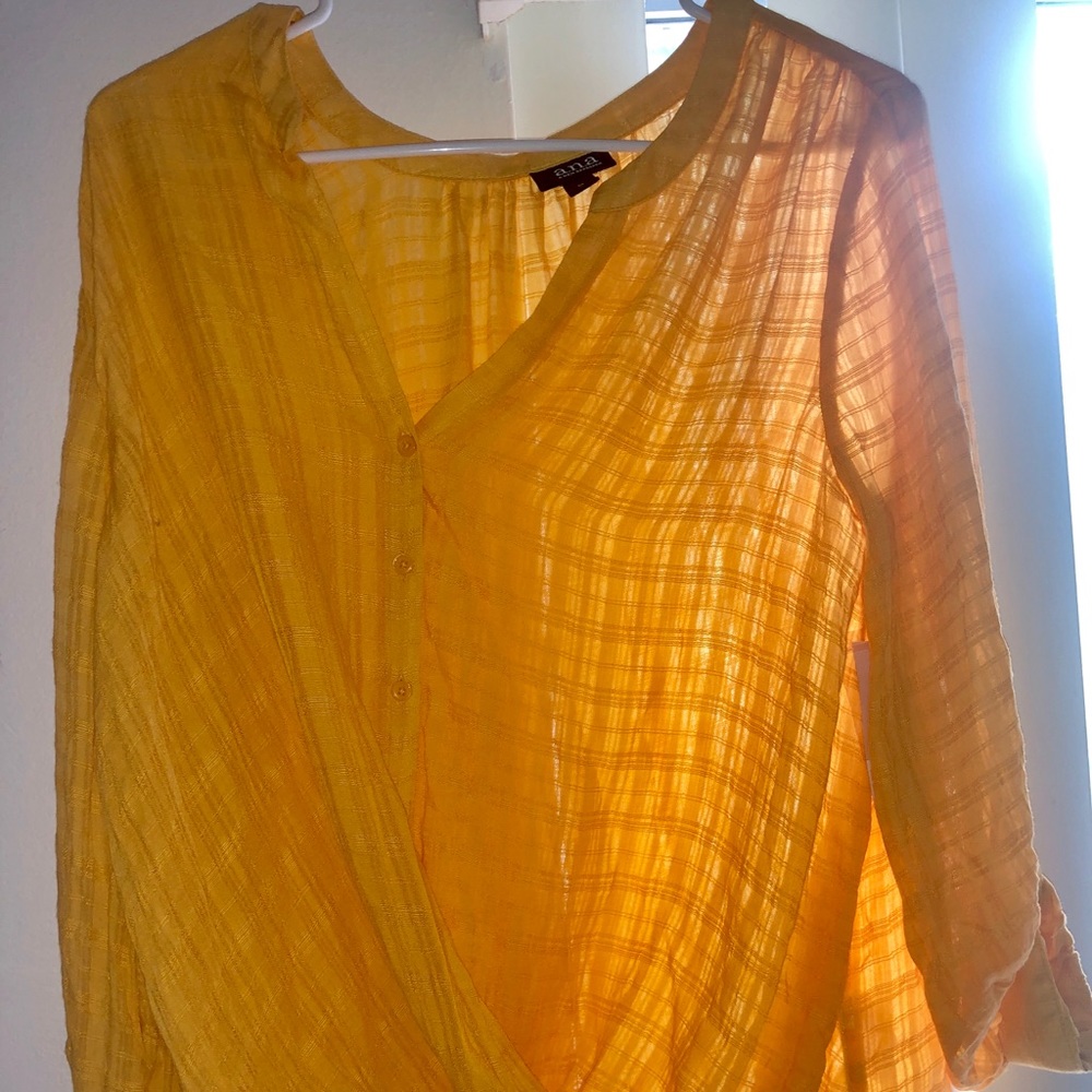 Gold/Yellow Blouse/Button Down
